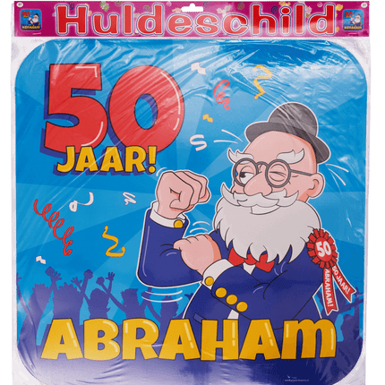 Plaque de porte Abraham Cartoon 50cm