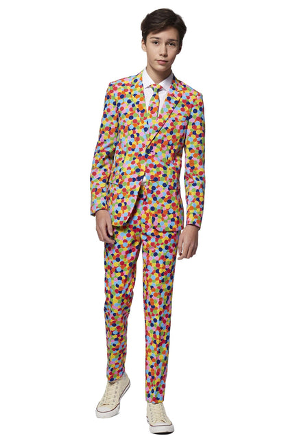 Party Confetti Suit Boy Teen OppoSuits