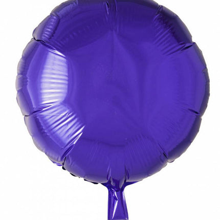 Ballon à l'hélium rond violet 46cm vide