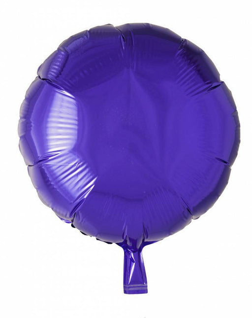 Ballon à l'hélium rond violet 46cm vide