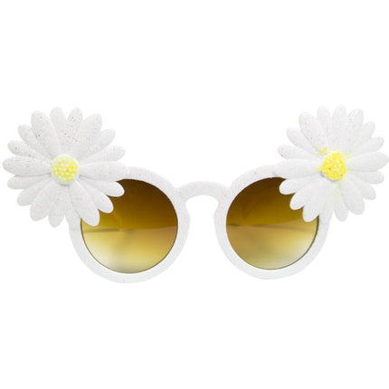 Verres Hawaii Fleurs blanches