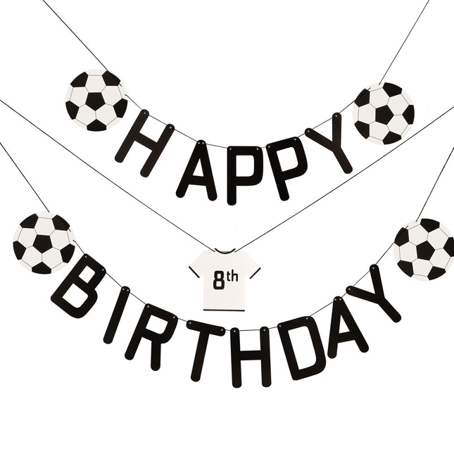 Guirlande de lettres de football Joyeux anniversaire 1.5m