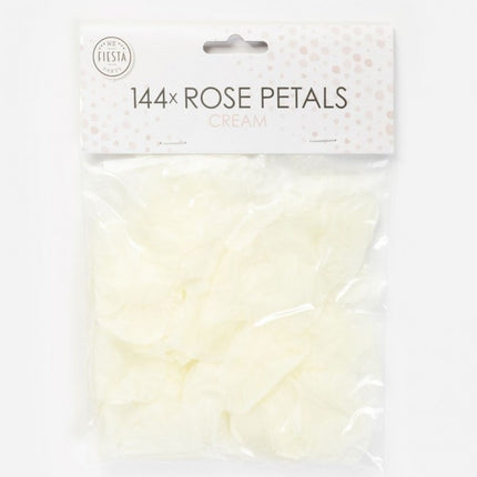 Pétales de rose crème 144pcs