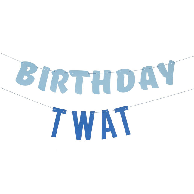 Lettre bleue String Birthday Twat 1.5m