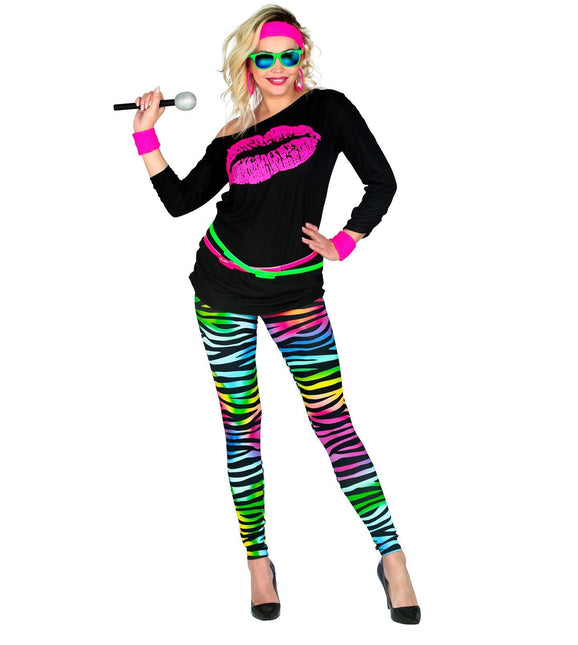 Neon 80S Legging Ladies