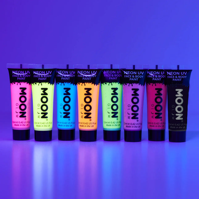 Moon Glow Pastel Neon UV Face Paint Rose Pastel 12ml