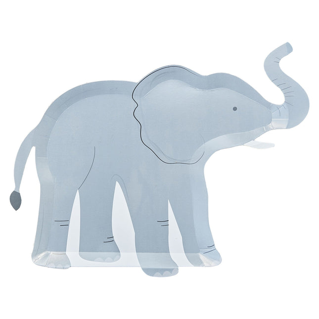 Assiettes éléphant 30cm 8pcs