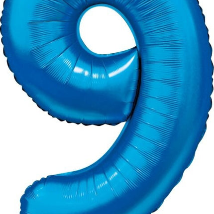 Ballon à figures bleu 9 ans Gloss 86cm