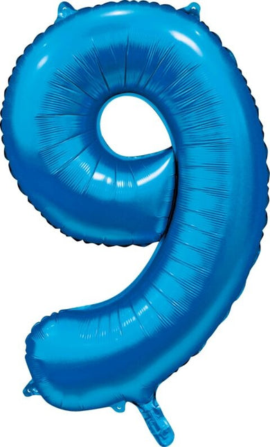 Ballon à figures bleu 9 ans Gloss 86cm