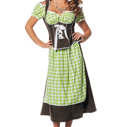 Robe Dirndl verte Oktoberfest Ladies