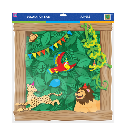 Plaque de porte Jungle 50cm