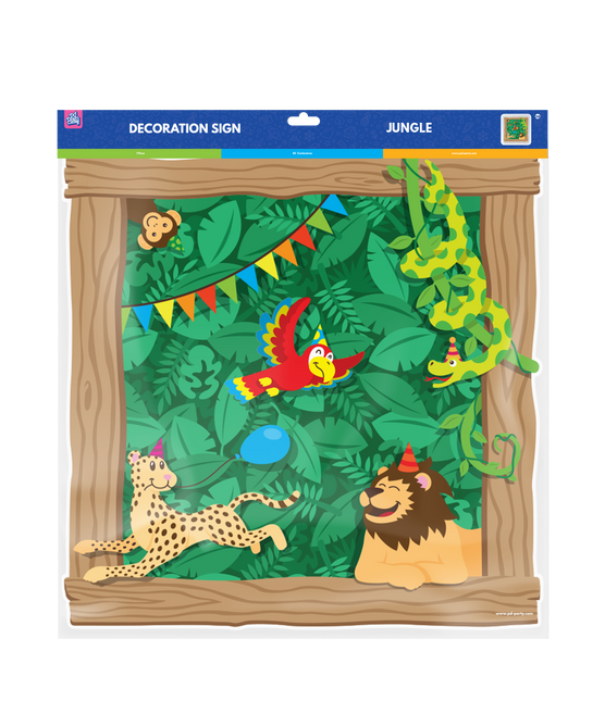 Plaque de porte Jungle 50cm