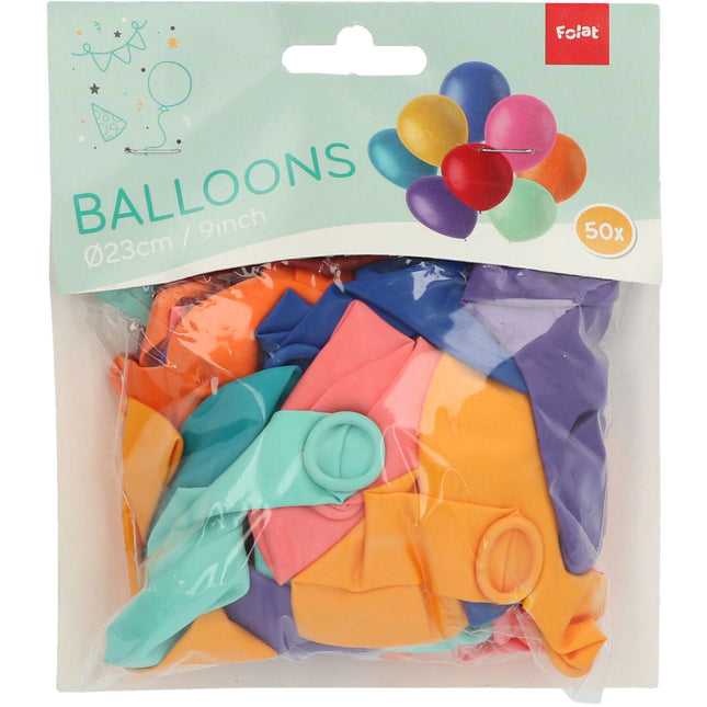 Ballons colorés 23cm 50pcs