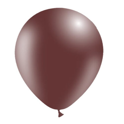 Ballons de baudruche brun chocolat 30cm 50pcs