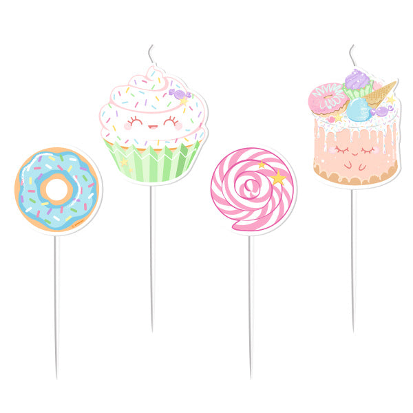 Bougies Crazy Cake 5.5cm 4pcs