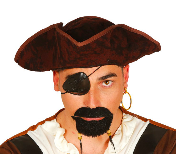 Chapeau de pirate marron