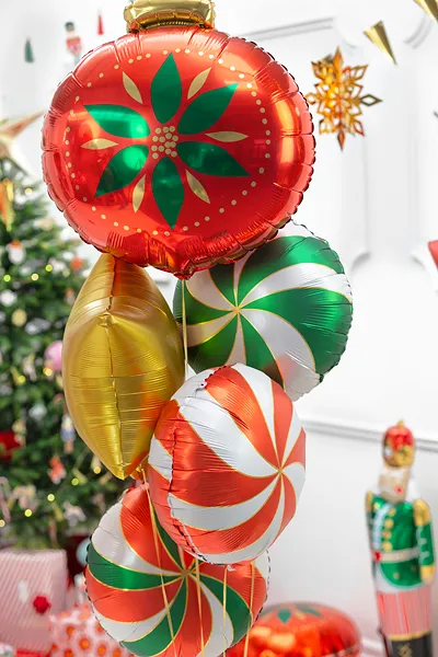 Ballon à l'hélium rouge bonbon vide 35cm