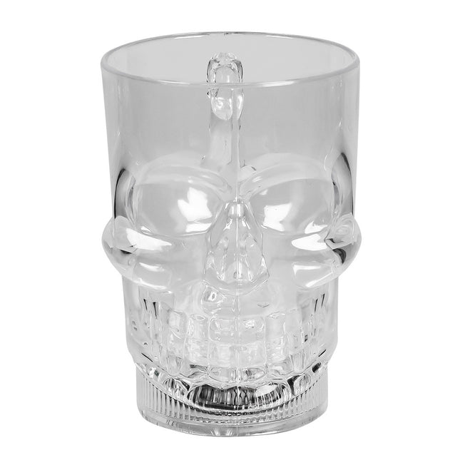 Crâne de verre illuminant Halloween 400ml