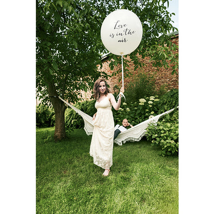 Ballon blanc Love Is In The Air 90cm