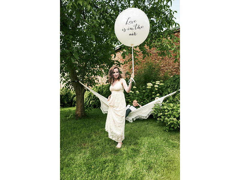 Ballon blanc Love Is In The Air 90cm