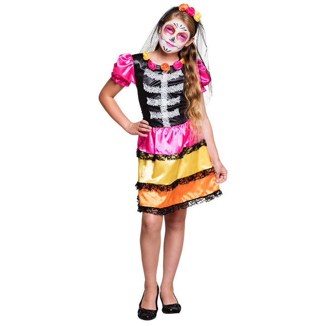 Halloween Nina Calavera Costume Enfant