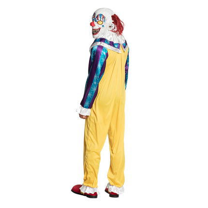 Costume de clown d'Halloween Jaune M