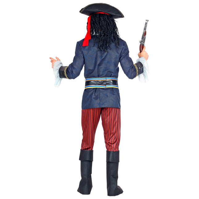 Costume de pirate Rouge Bleu Hommes