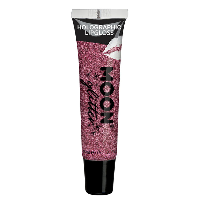 Moon Glitter Brillant à lèvres holographique rose 15ml