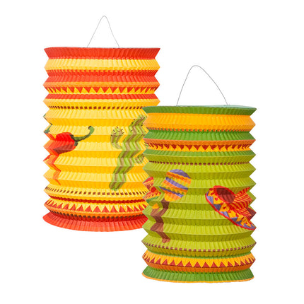 Lanternes mexicaines Fiesta 16cm 2pcs