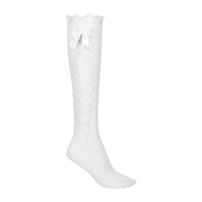 Chaussettes à genoux Trachten dames blanc