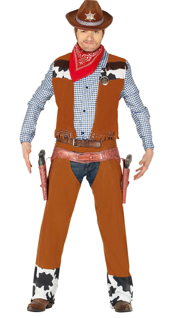 Costume de cow-boy marron