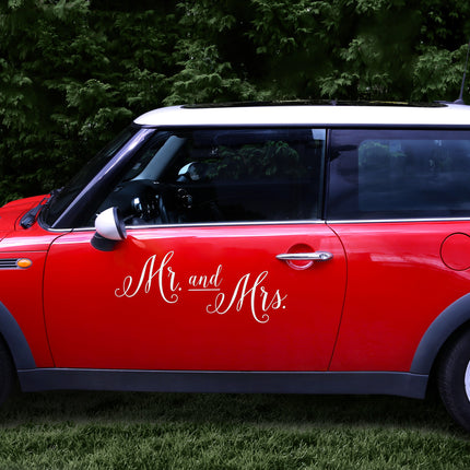 Autocollant de mariage Mr, et Mrs, 3pcs.