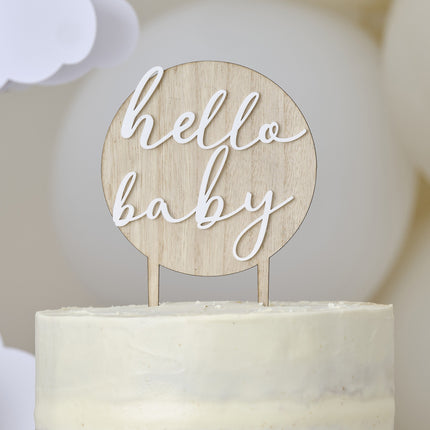 Décor de gâteau Hello Baby 12m