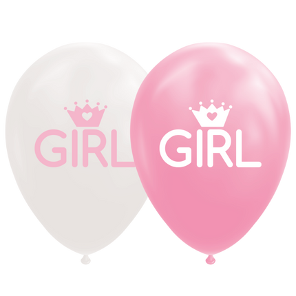 Ballons de naissance fille 30.5cm 8pcs