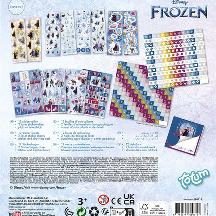 Jeu d'autocollants Frozen grand format