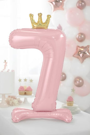 Ballon de baudruche Figure 7 Rose Clair Standard Vide 84cm