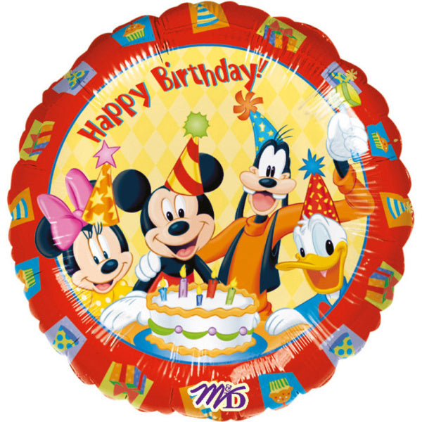 Mickey Mouse Ballon à l'hélium Happy Birthday 43cm vide