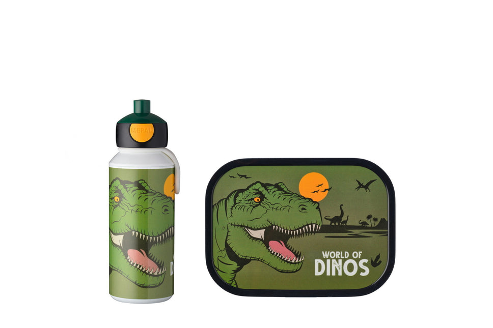 Set de déjeuner Campus Bouteille à boire+Boîte à lunch Dino