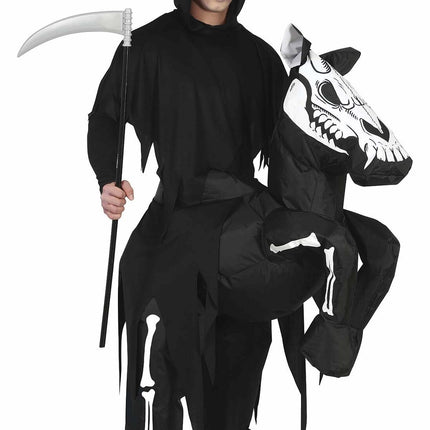 Costume d'Halloween de l'homme chevalin Portez-moi