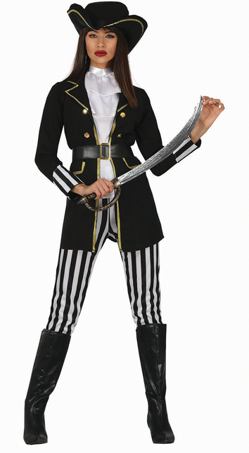 Costume de pirate Dames Noir