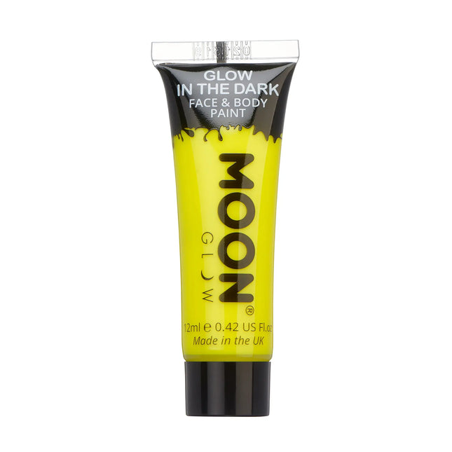 Moon Glow Peinture pour le visage jaune phosphorescente 12ml