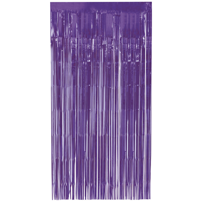 Rideau de porte violet 2m