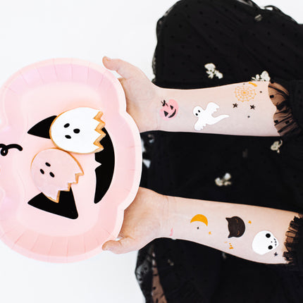 Tatouages d'Halloween Boo 12pcs