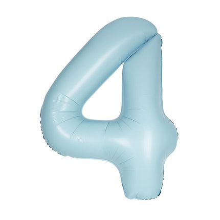 Ballon à figures bleu 4 ans mat 86cm