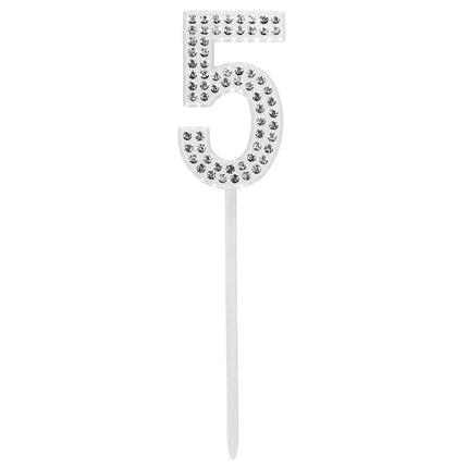 5 ans Décor de gâteau Diamant 10.5cm