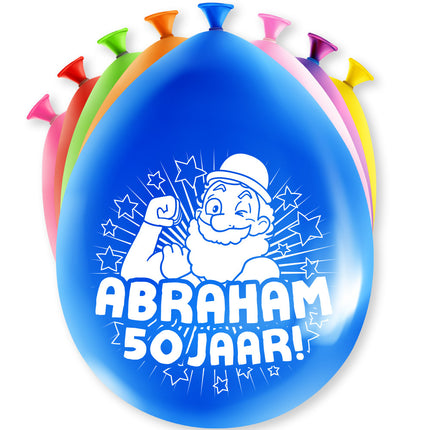 Abraham Balloons 50 Years 30cm 8pcs