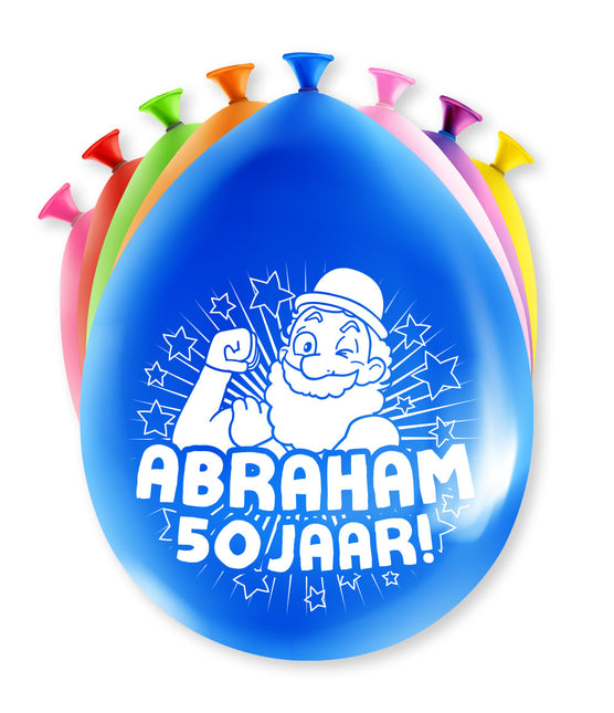 Abraham Balloons 50 Years 30cm 8pcs