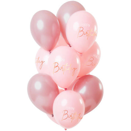 Bon anniversaire Ballons roses 30cm 12pcs