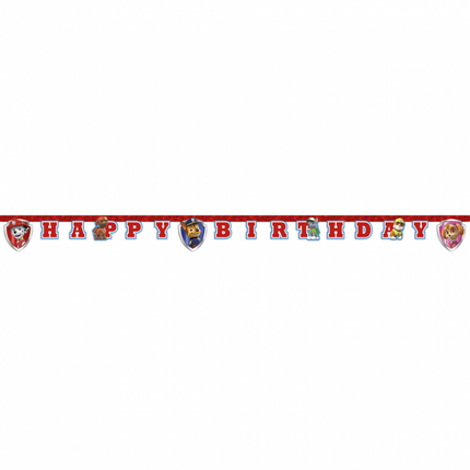 Décoration de guirlande de lettres Paw Patrol 2m