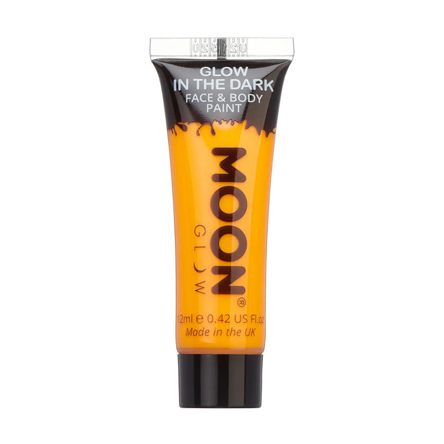 Moon Glow Peinture pour le visage orange phosphorescente 12ml